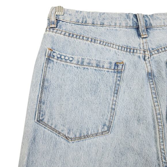 Blank NYC Womens The Cooper Long Slim Straight Ankle Slit Jean Size 29 High Rise - Picture 7 of 14